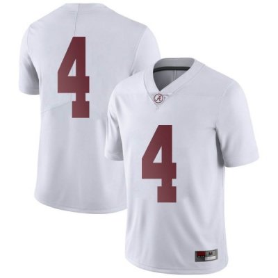 Youth Alabama Crimson Tide #4 Brian Robinson Jr. White Limited NCAA College Football Jersey 2403TYNS2